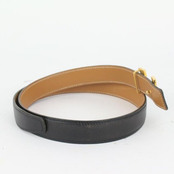 Hermès Black x Brown 24mm Reversible H Logo Belt main image 9